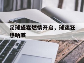 足球盛宴燃情开启，球迷狂热呐喊
