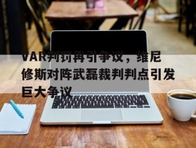 VAR判罚再引争议，维尼修斯对阵武磊裁判判点引发巨大争议